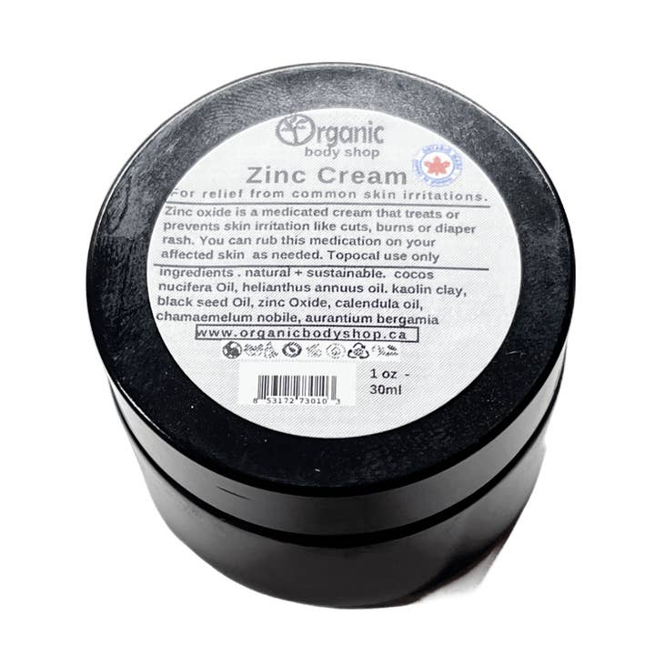 Pomada de zinco. Vegana. Fórmula curativa. 1 oz por atacado de Organic Body Shop