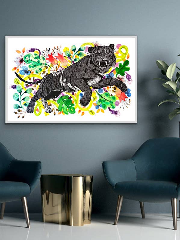 Jaar van de Tijger Digitale Print voor wholesale door 3 Fish Studios