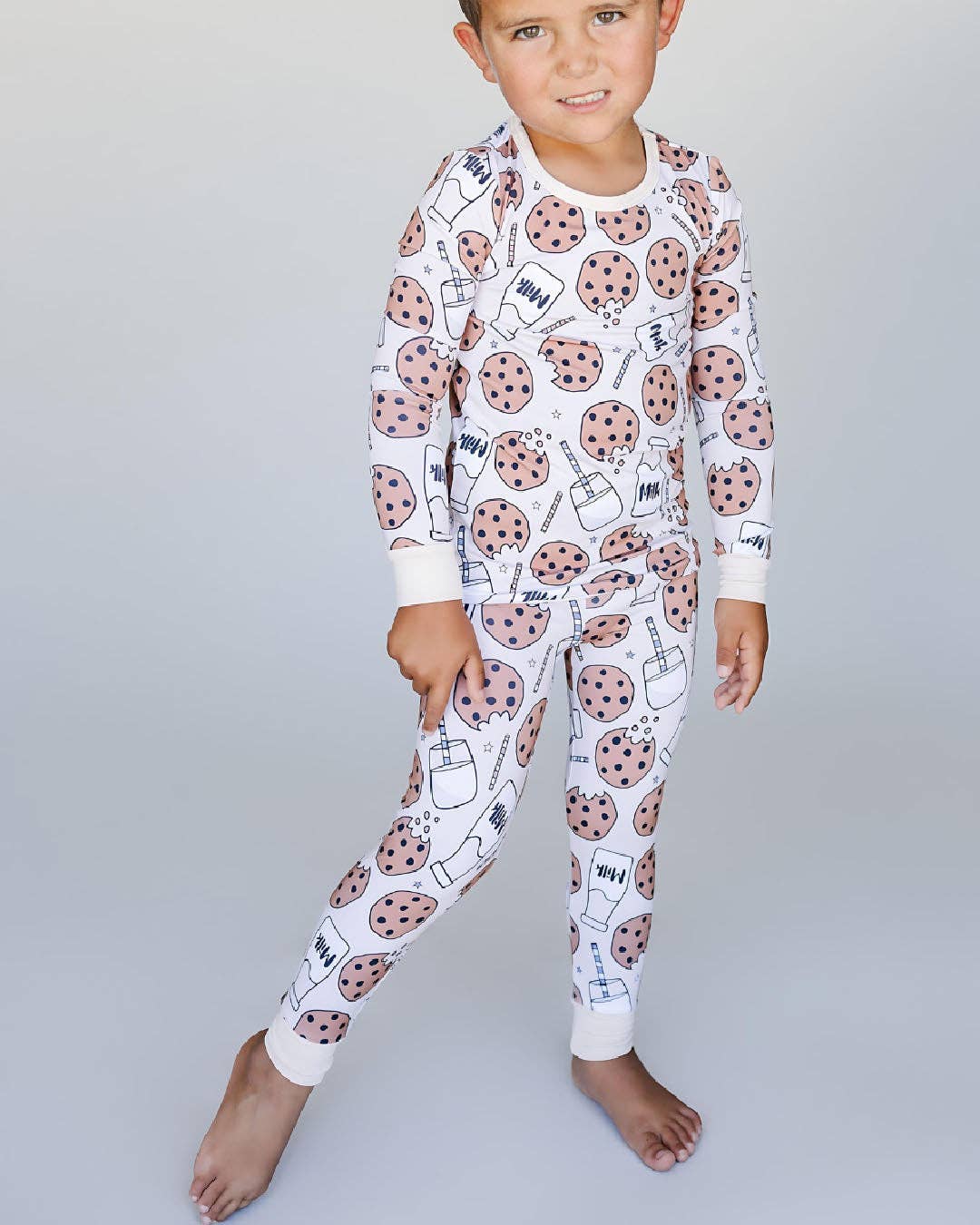 Lucky Panda Kids - Wholesale Sleepwear Set - Kids - Bamboo Kids' Two Piece Set | Milk & Cookies3