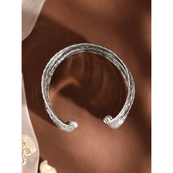 REAAAN COLLECTIONS – Engroshandel Armbånd – Tyske sølvmanchetarmbånd Justerbar indisk oxideret messing