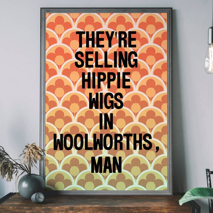 Ink & Drop - Wholesale Kunstprint - Ze verkopen hippiepruiken Withnail and I Quote Print