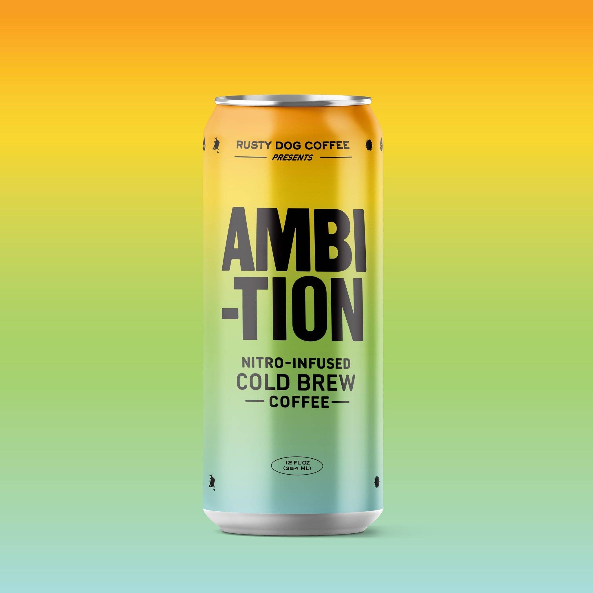 Rusty Dog Coffee - Wholesale Iced Coffee/Cold Brew - Wholesale - Ambition Nitro Canned Black Coffee - 24pk case1