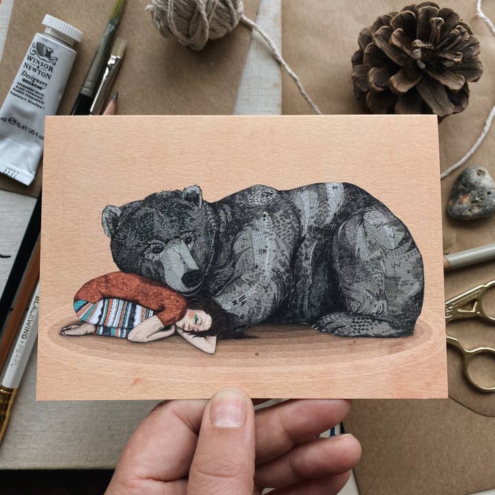 Huntress//Lykønskningskort for engroshandel hos Sandra Dieckmann