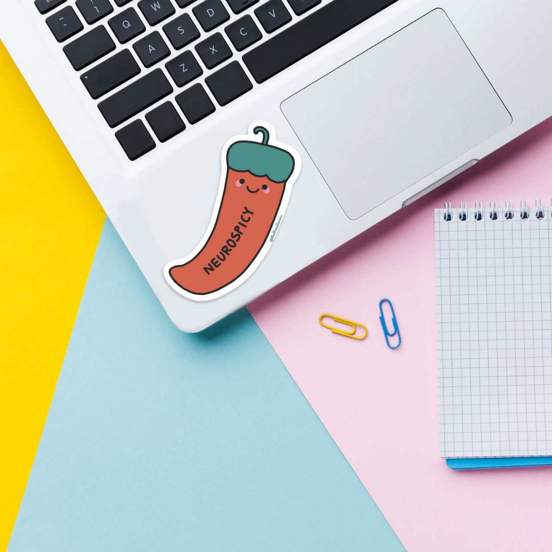 Fluffmallow (Custom duties for USA are pre-paid by us) - Wholesale Sticker - Neurospicy Cute Pepper Vinyl Sticker1