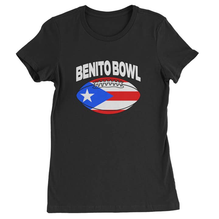 Benito Bowl Puerto Rico Football Womens T-shirt for wholesale by Expression Tees