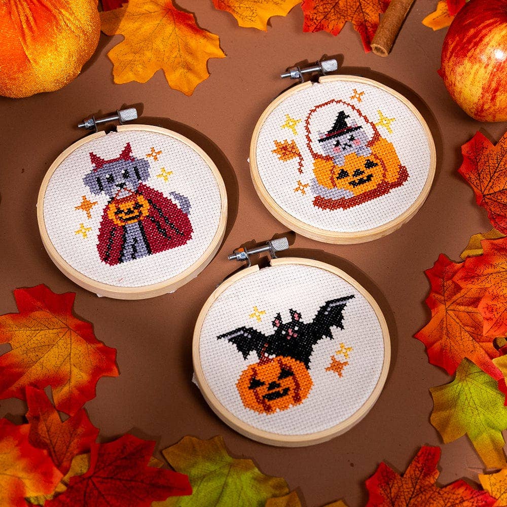 Craft Club - Wholesale Embroidery/cross-stitch supplies - TRICK OR TREAT MINIS - Cross Stitch Kit6