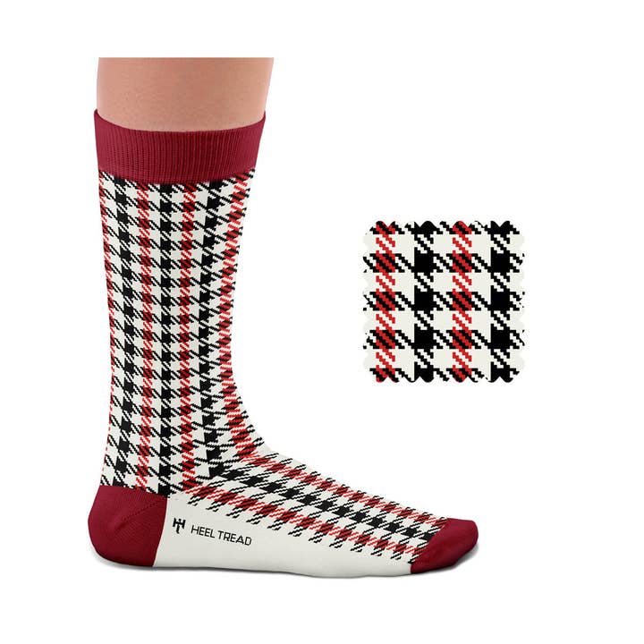 Pepita Black-Red Socks Gift for wholesale by Sock Affairs