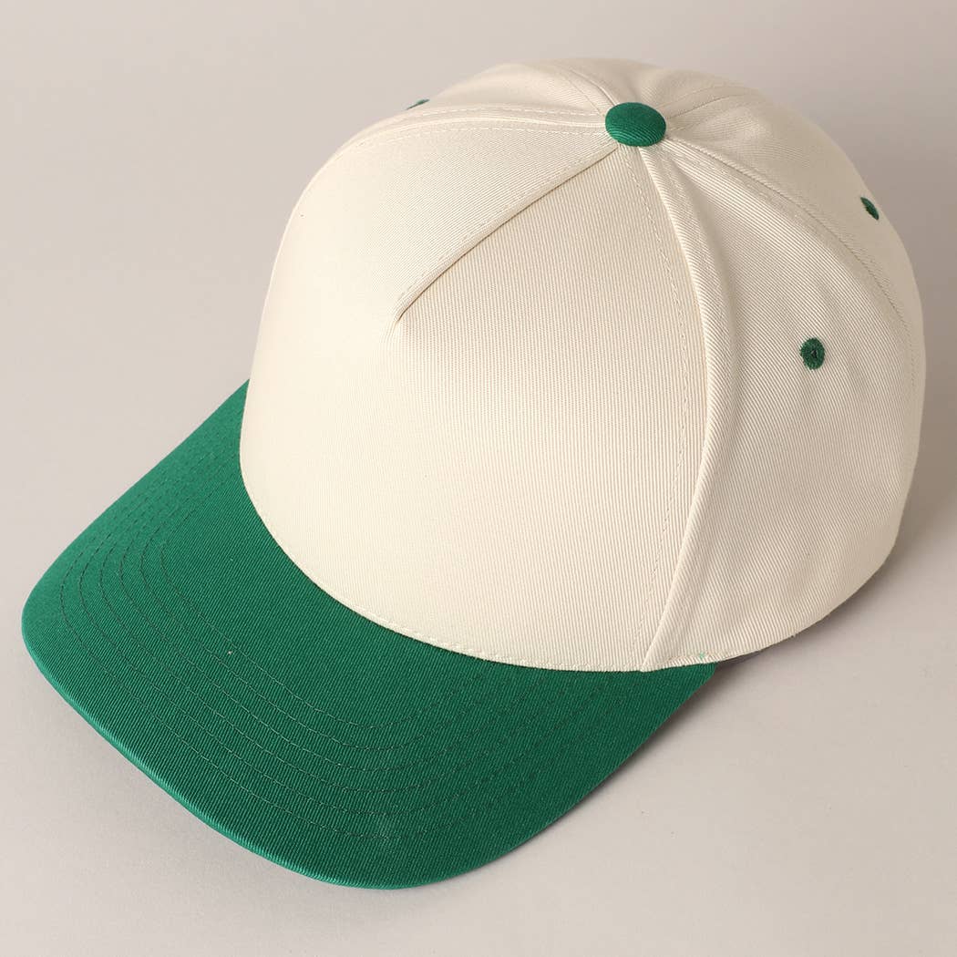 Fashion City - Wholesale Baseball Cap - Unisex - Plain Two-Tone Canvas Cotton Trucker Hat17