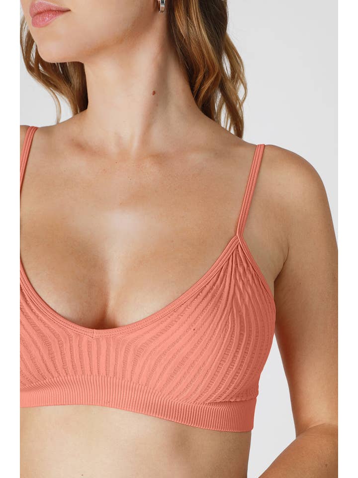 NIKIBIKI – wholesale Bralette – Women's – NS8167 - Ribbed V-Neck Bralette