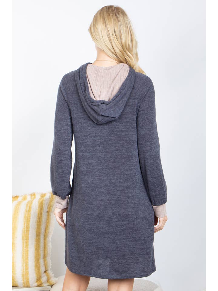 You & Me - Wholesale Hoodie - Women's - SALE!! PPD10449X-PLUS SIZE HACCI LONG SLEEVE RIB BAND HOODIE13