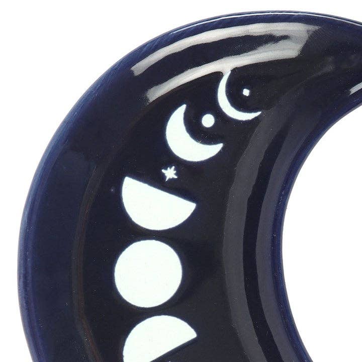Something Different Wholesale - Wholesale Jewellery dish - Blue Moon Phase Crescent Moon Trinket Dish1