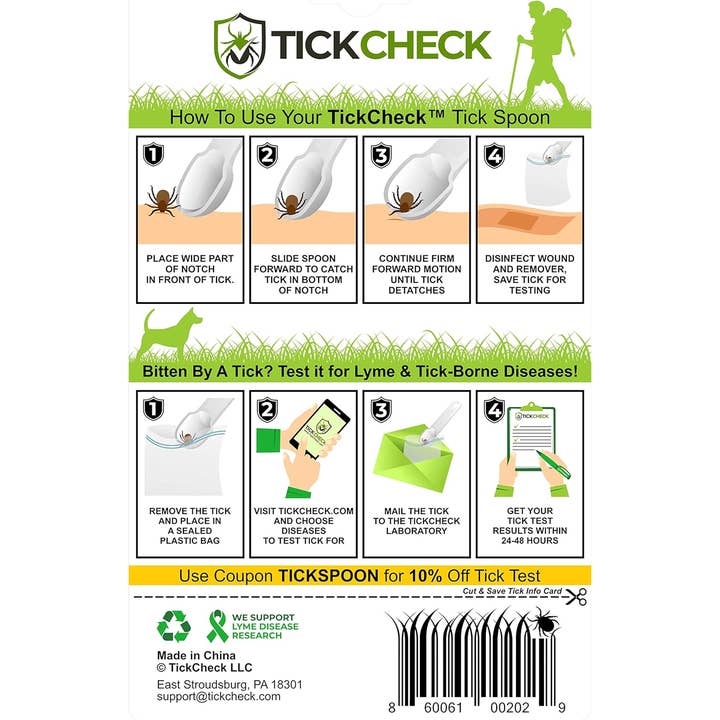 TickCheck - Wholesale Pet Grooming Tool - Dog - TickCheck Tick Remover Spoon 3 Pack- 12pc Hang Strip Display2