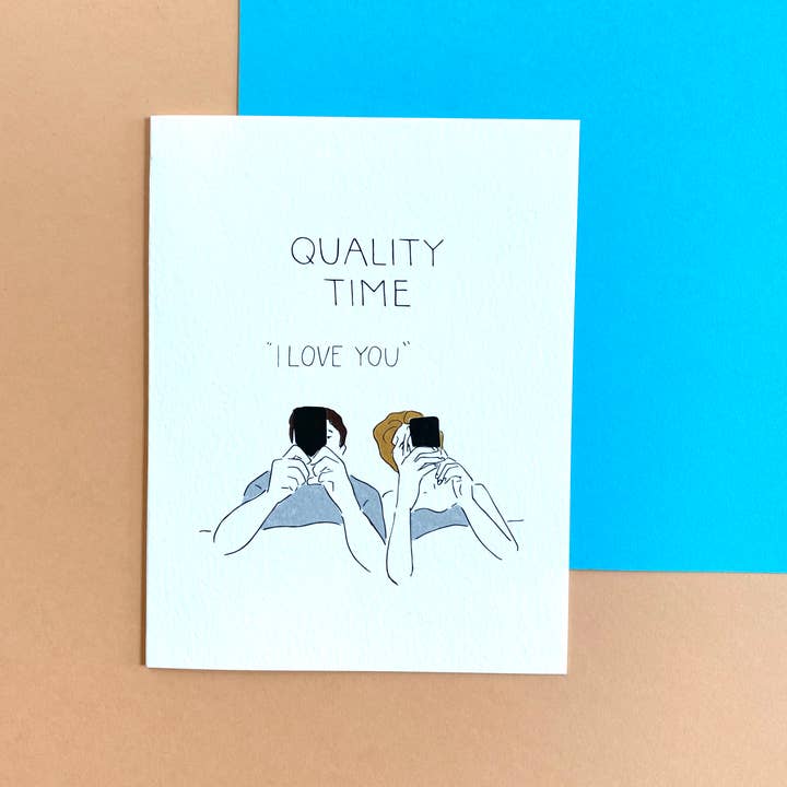 Pop + Paper - Wholesale Love Card - Funny Love Card - Anniversary or Valentine's Quality Time1