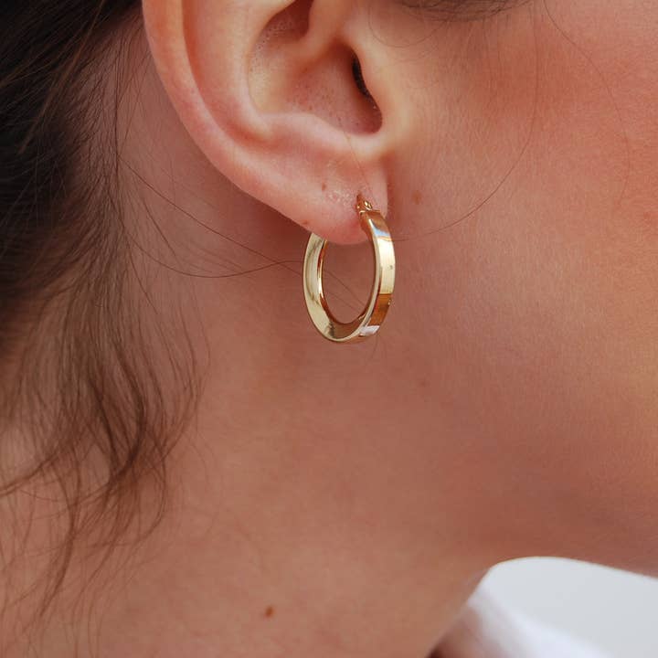 Brincos em prata 925, aros em prata 925, brincos em prata de lei. por atacado de Yneda Jewels