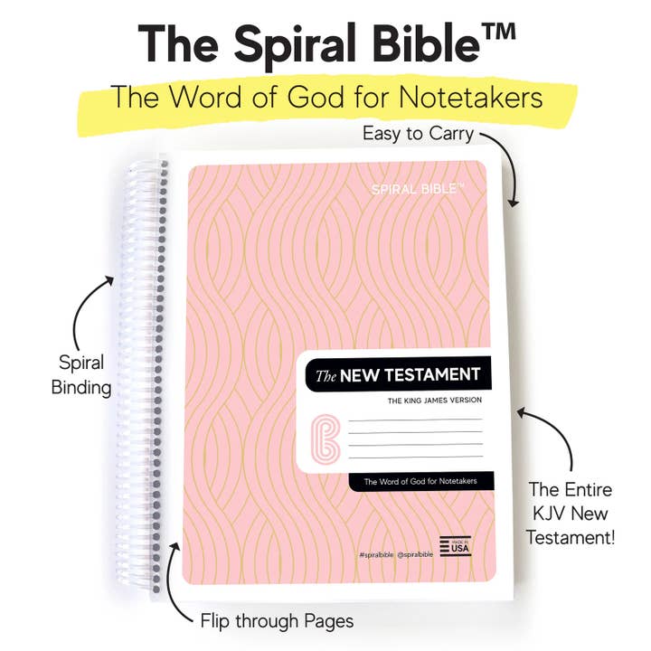 Spiral Bible - Wholesale Book - Adult - Spiral Bibleâ„¢ - KJV New Testament - Pink