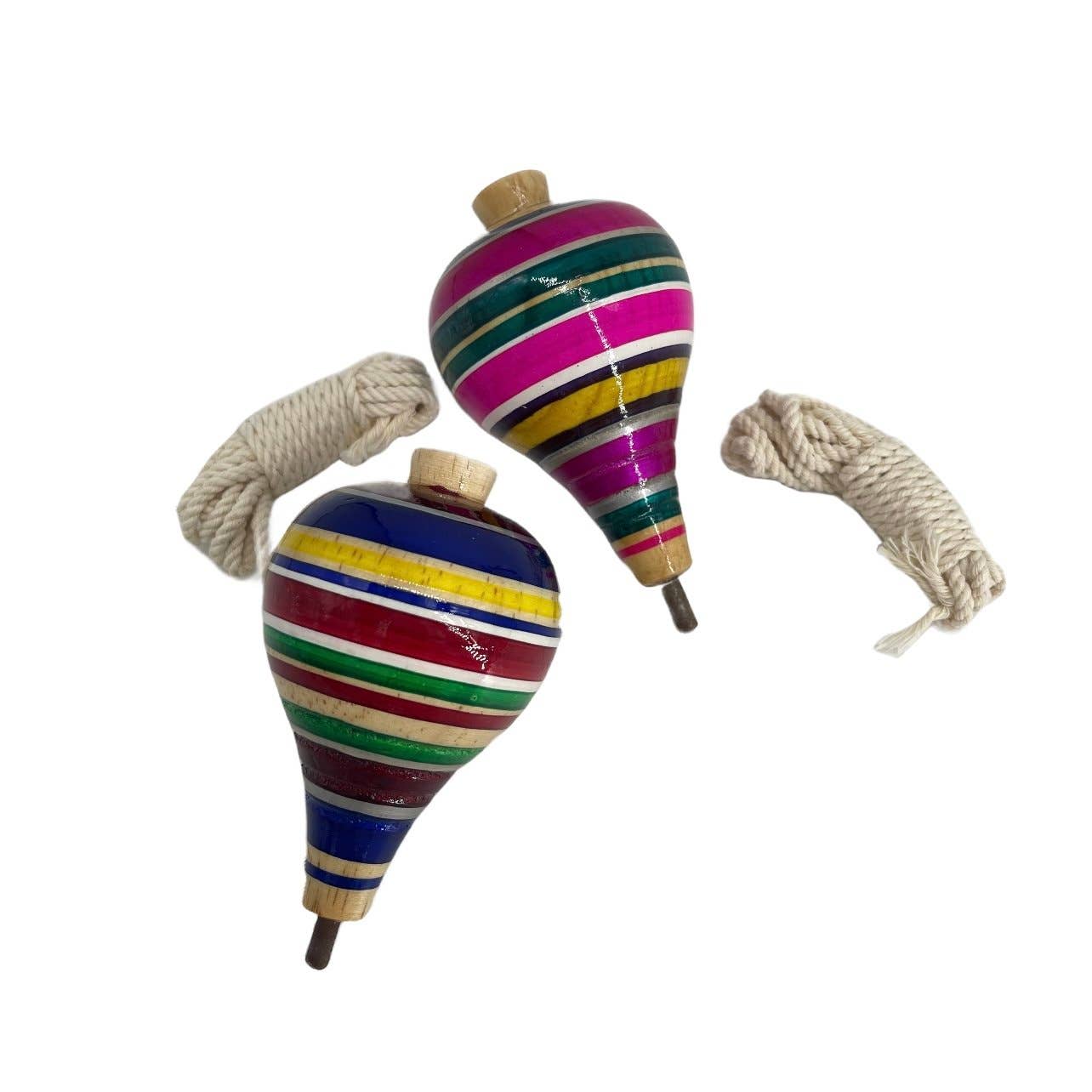 Fiesta McAllen LLC - Wholesale Wood Toy - Kids - Wooden Mexican Trompo0