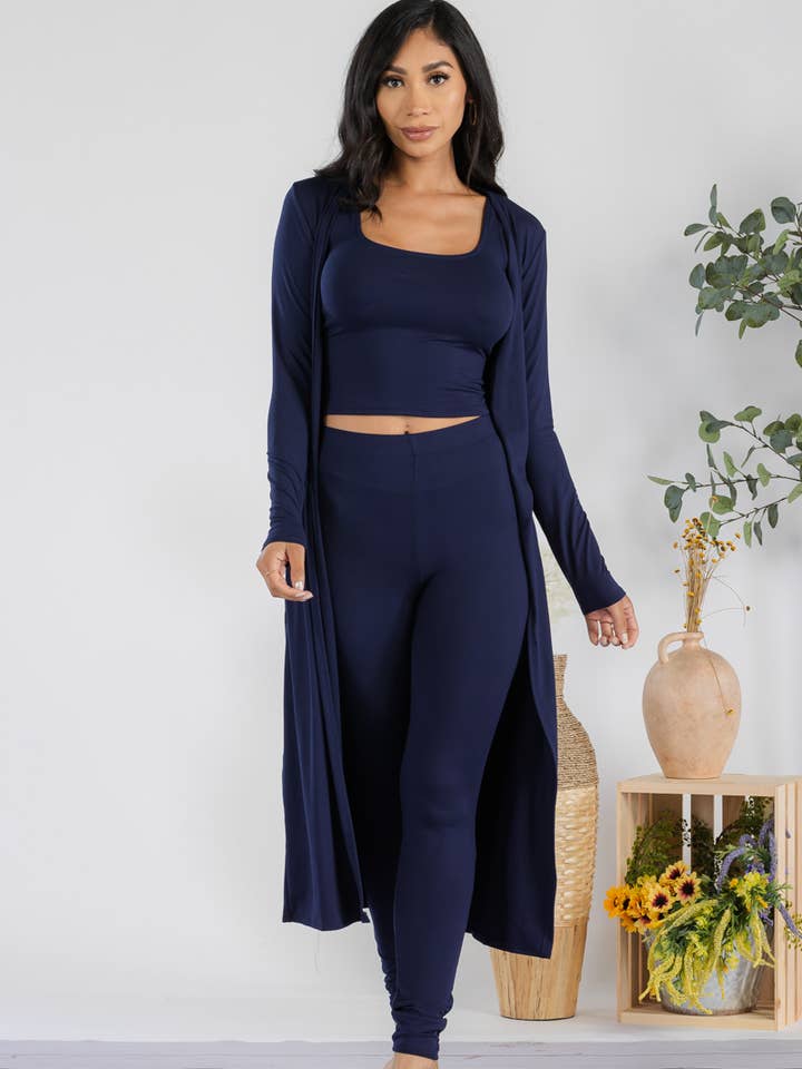 HH624X-SOLID - Conjunto de 3 PCs por atacado de H&H Fashion Inc.