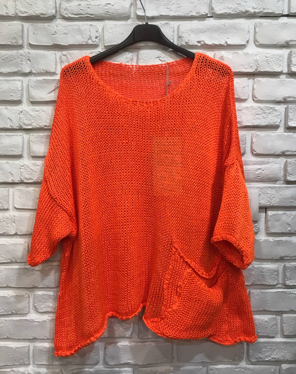 la maison des fibres naturelles - Wholesale Pullover-trui - Dames - Oversized katoenen trui met zakken 1520 100% katoen16
