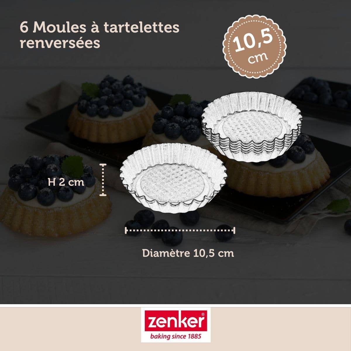 Zenker – wholesale Baking dish – Zenker Black Metallic Tart Pans, Set of 63