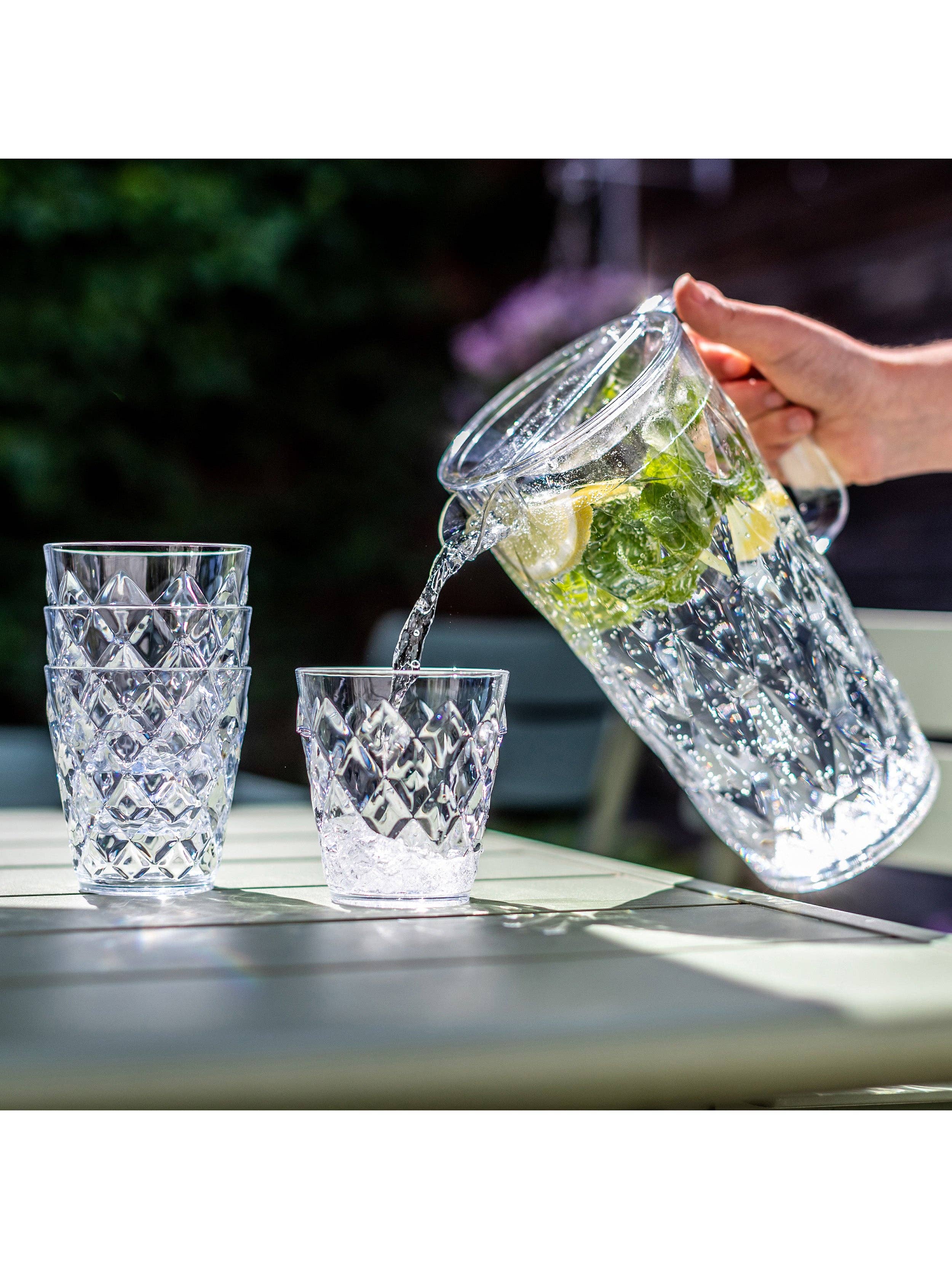 jade transparent Verre CRYSTAL S ensemble de 2 en vente sur Faire1