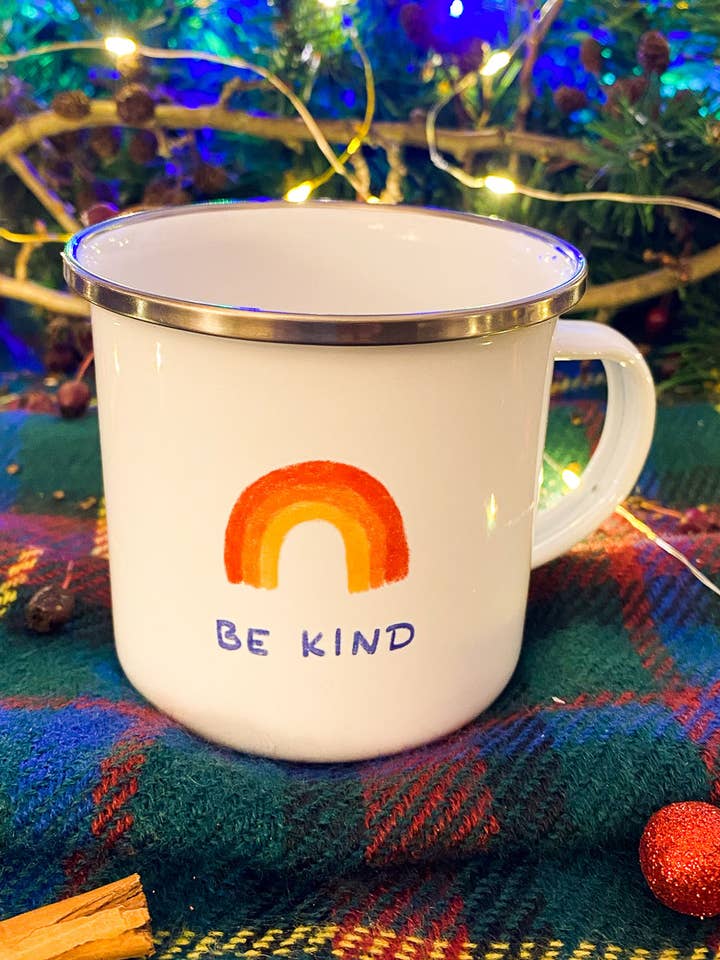 Vara snäll emalj mugg 11oz för wholesale av boki