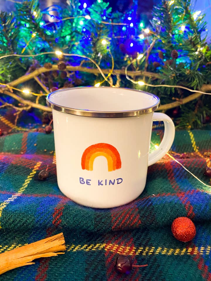 Be Kind Emaille Mok 11oz voor wholesale door boki