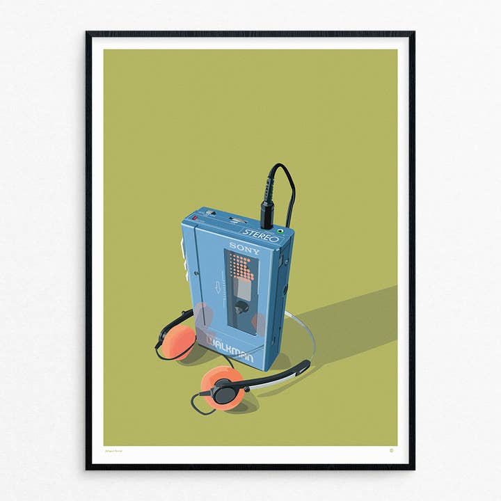 Walkman print for wholesale by Tim Kapustka