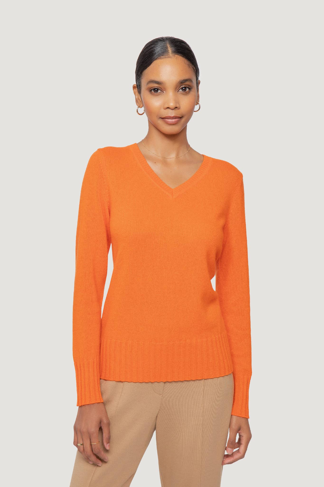 QUINN – Engroshandel Pullover - Dame – KIM CASHMERE V HALS4