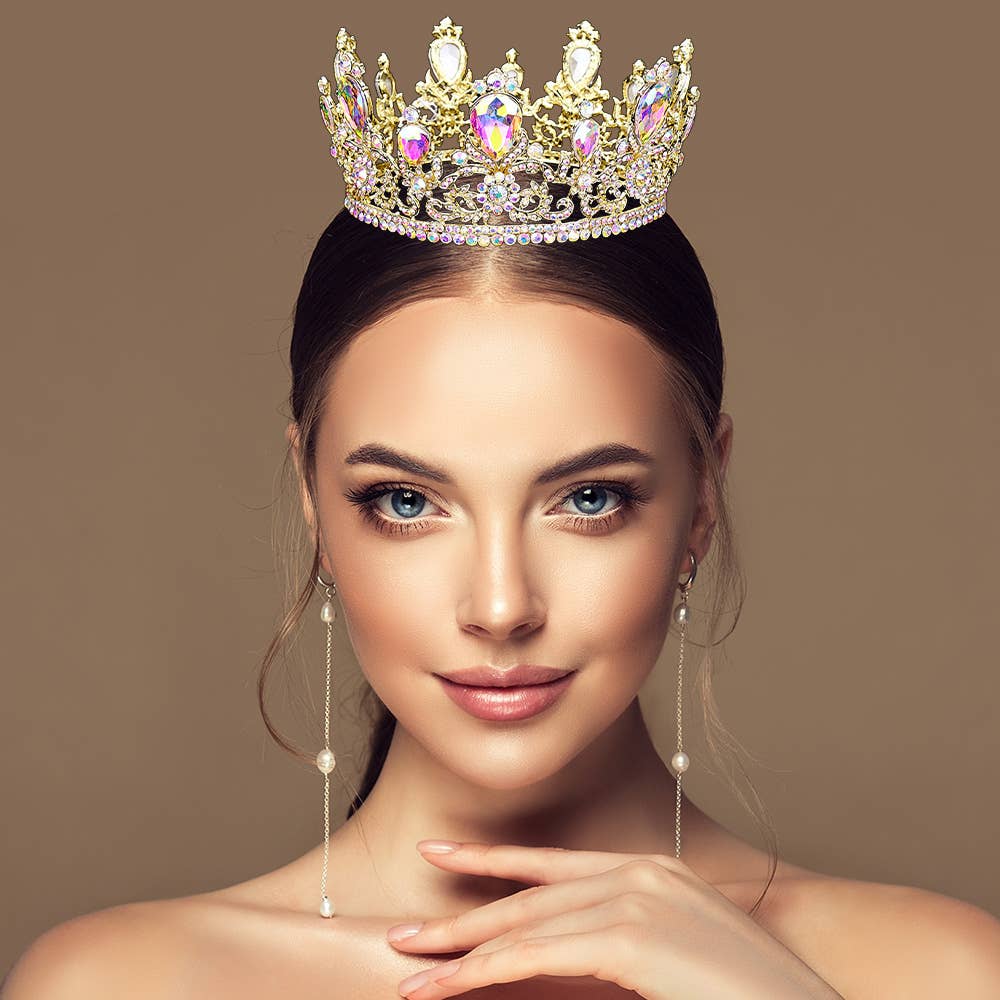 Sensibling Corp. - Wholesale Tiara - Women's - Glass Crystal Pageant Queen Tiara1