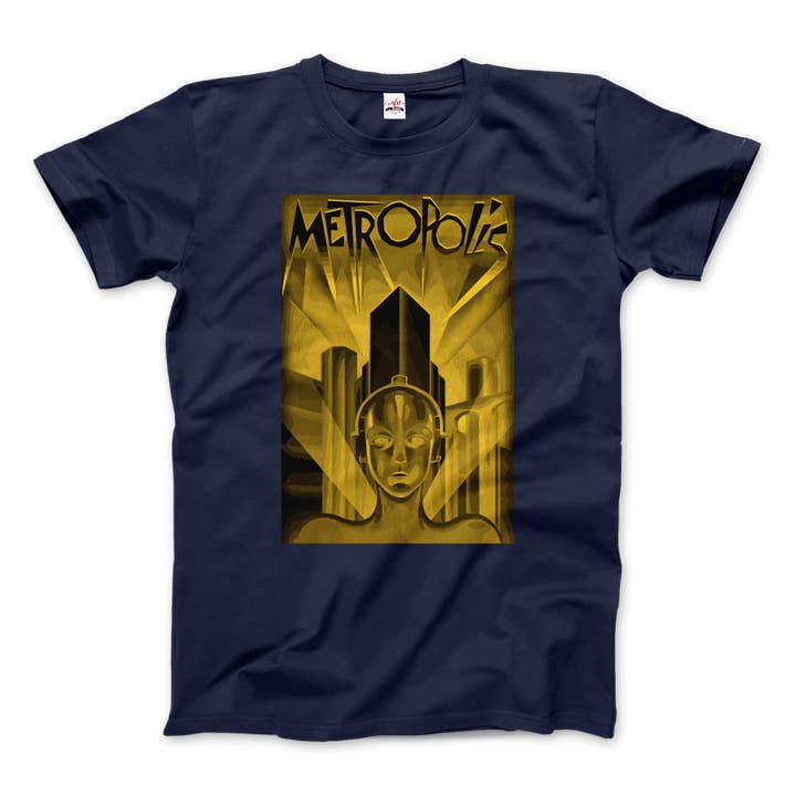 Art-O-Rama Shop – wholesale T-shirt (graphic) – unisex – Metropolis - 1927 Movie Poster Reproduction in Oil Paint T-Shirt9