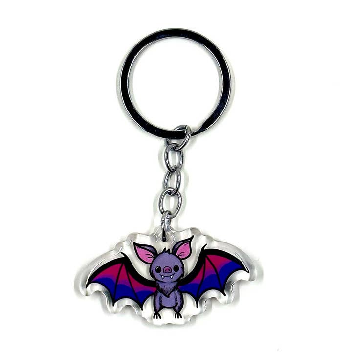 Campfires & Coffee – Großhandel Schlüsselanhänger – Unisex – LGBTQ+ Pride Bat Acryl-Schlüsselanhänger2