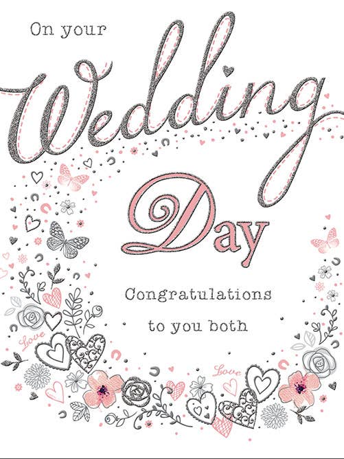 Cartão de Casamento, Casamento, Borboleta & Ícones por atacado de Piccadilly Greetings