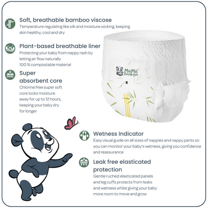 Mama Bamboo - Wholesale Nappy (non-cloth) – Baby - Sustainable Bamboo Nappy Pants4