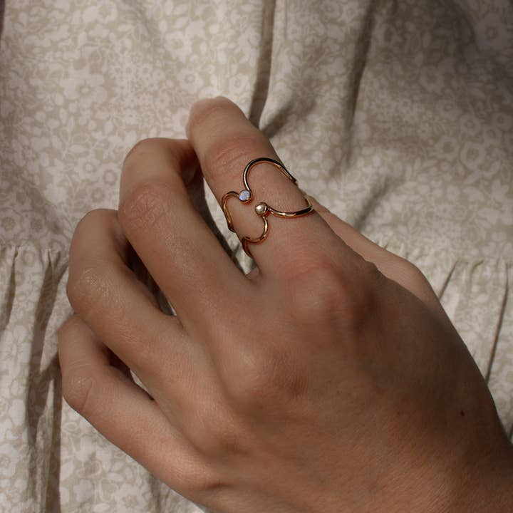 Gem & Blue - Wholesale Ring met een steen/solitaire ring - Wolk-ring4