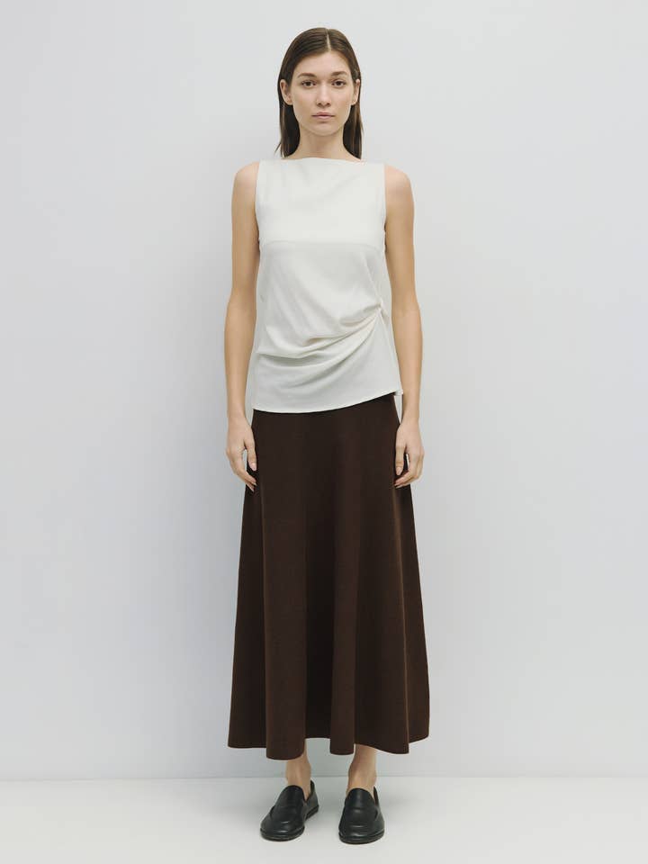 The Norma Skirt | Knitted Midi Flare Skirt for wholesale by MOD REF
