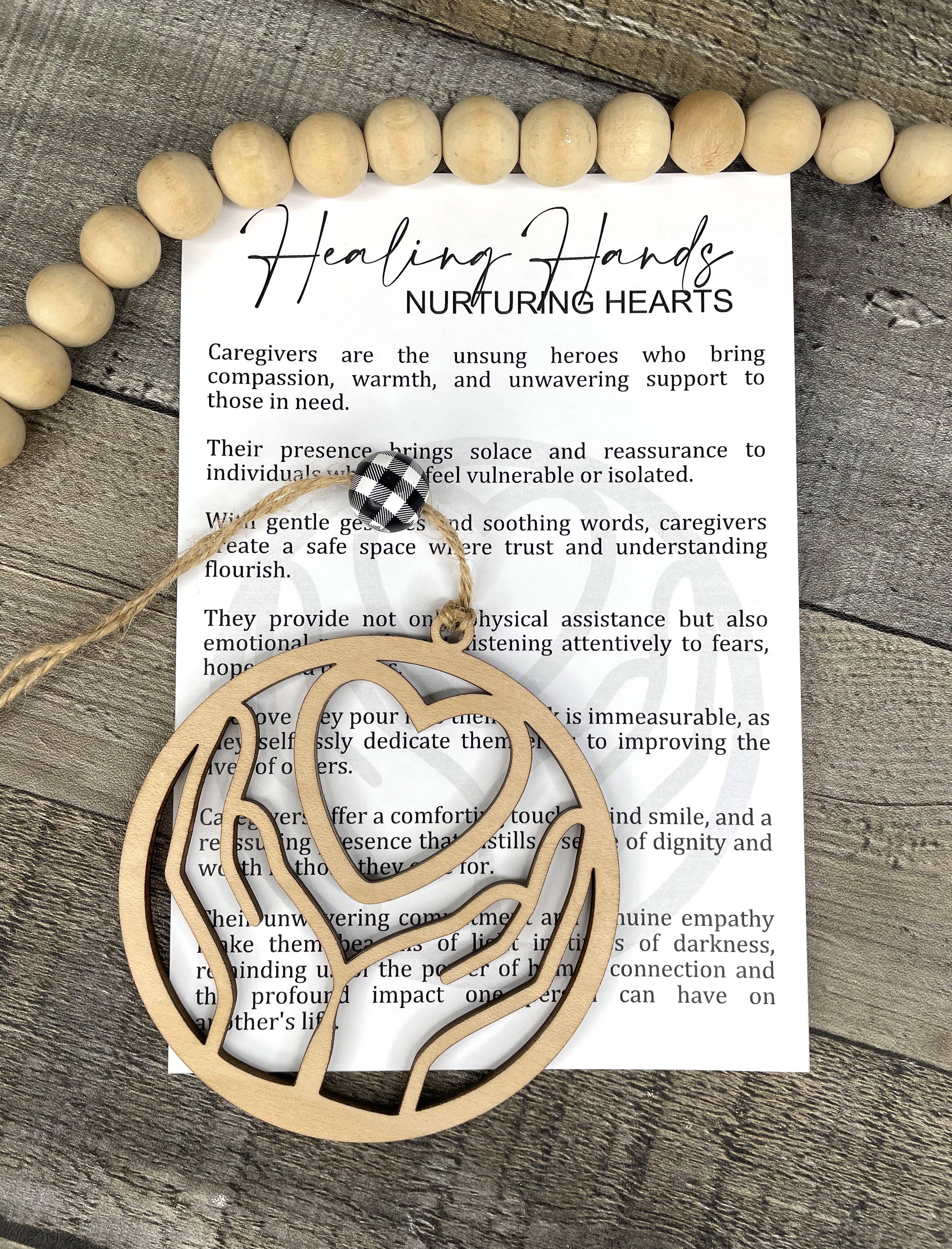 The Wristlet Bar - Wholesale Ornament - Story Ornament - Caregivers - Healing Hands Nurturing Heart0