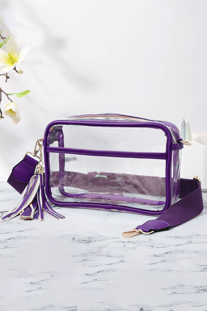 Hana - Wholesale Crossbody Bag - Women's - Clear PU Cross Body Camera Bag9