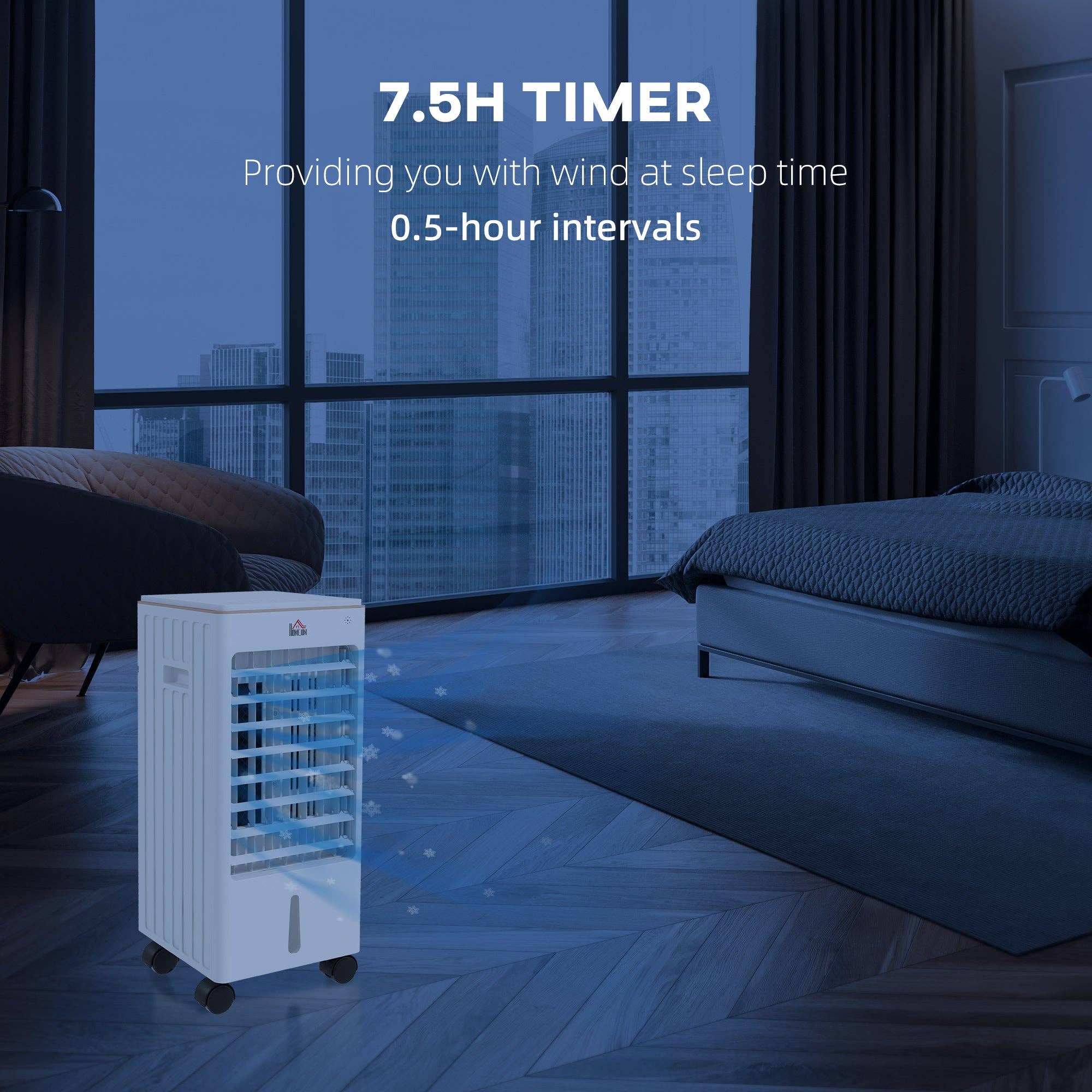 39F Inc. - Vente Appareils électroménagers - Refroidisseur d'air évaporatif 21" avec packs de glace, refroidissement 3-en-14