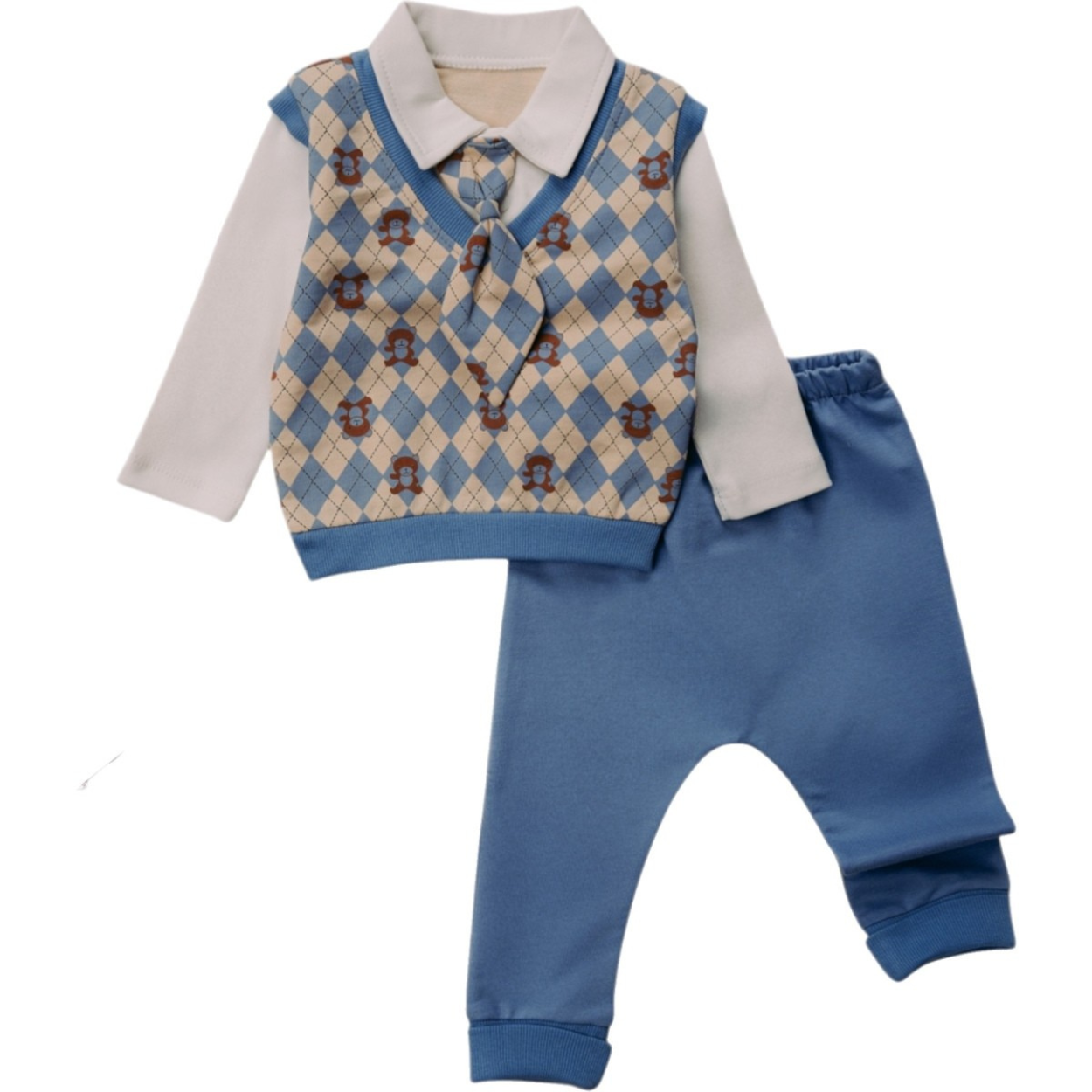 Cheeky Nomads - Wholesale Clothing Set - Baby - 2-piece baby outfit with tie made of organic cotton1