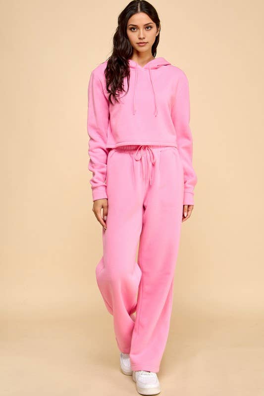 MIO WHOLESALE - Vente Ensemble de vêtements d'intérieur – femme - ENSEMBLE 2 PIÈCES EN MOLLETON FRENCH TERRY FS5173