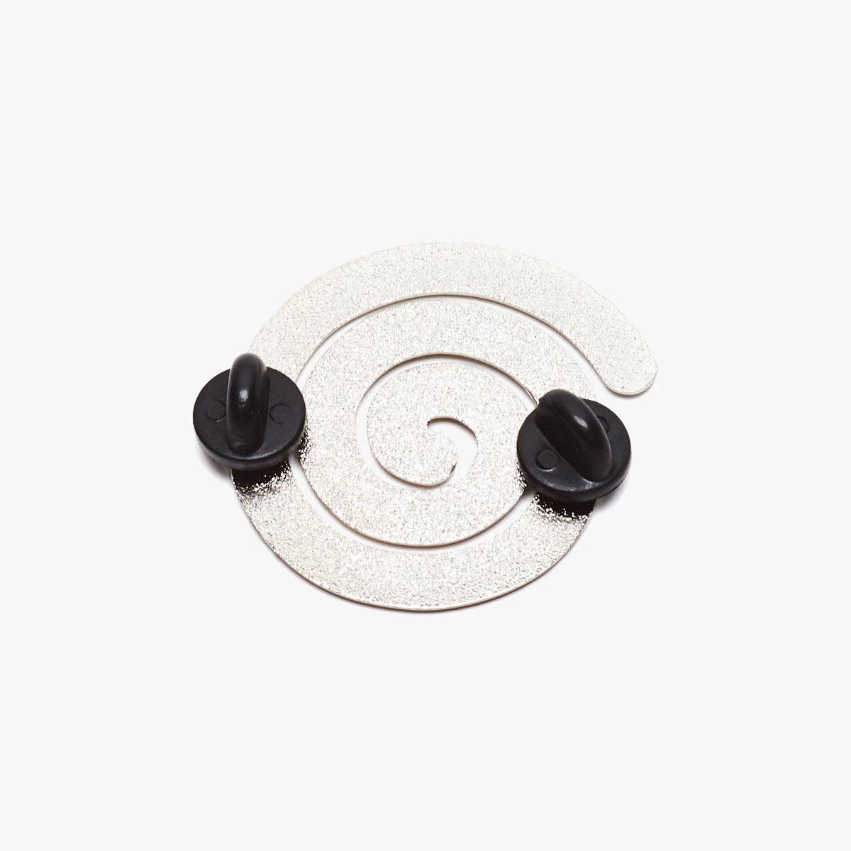 WINONA IRENE - Wholesale Lapel Pin/Button - Silver Metal Spiral Pin2