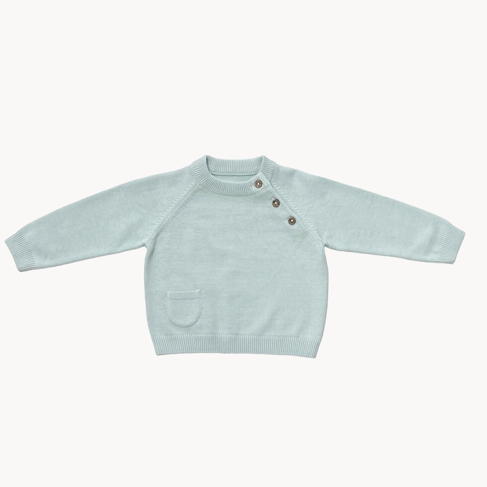 Viverano Organics – Engroshandel Sweater - Baby – Milan Strik Raglan Sideknap Baby Pullover (Økologisk)13