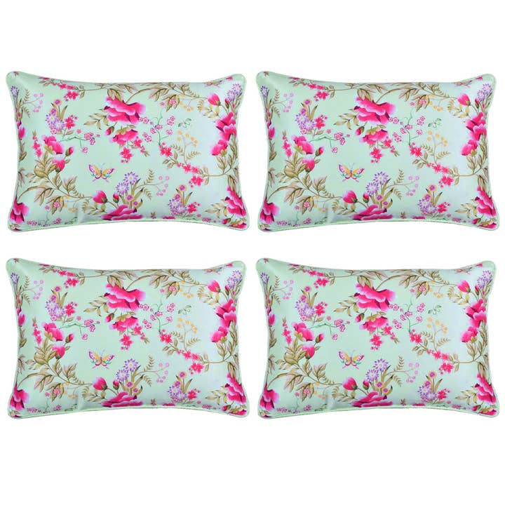 Conjunto de capas de travesseiro com estampa floral de 4 14 x 20 polegadas U por atacado de Decozen