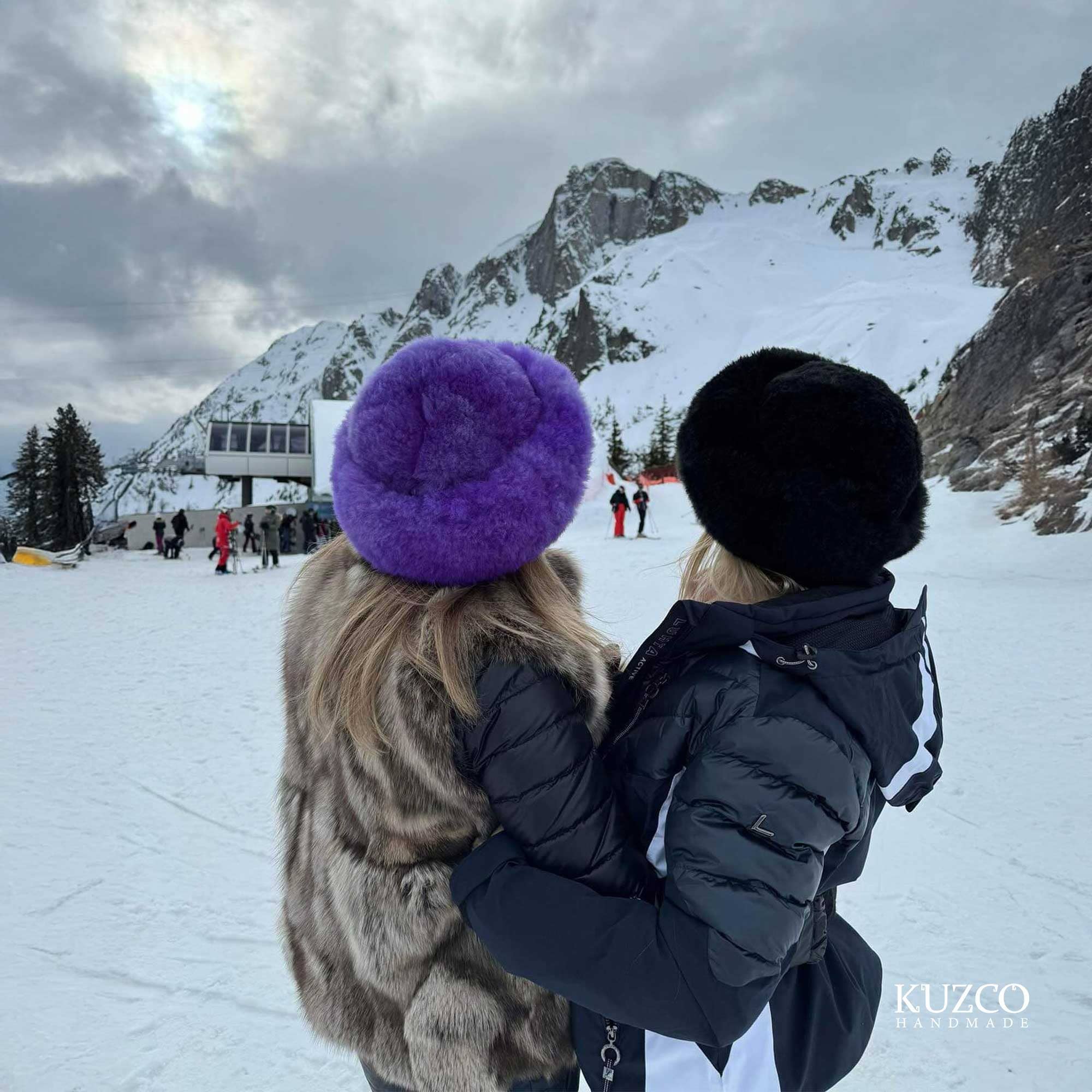 KuzcoHandmade - Wholesale Beanie - Women's - Beige Baby Alpaca Fur Hat, Handmade Luxury Hat, Alpaca cloth8