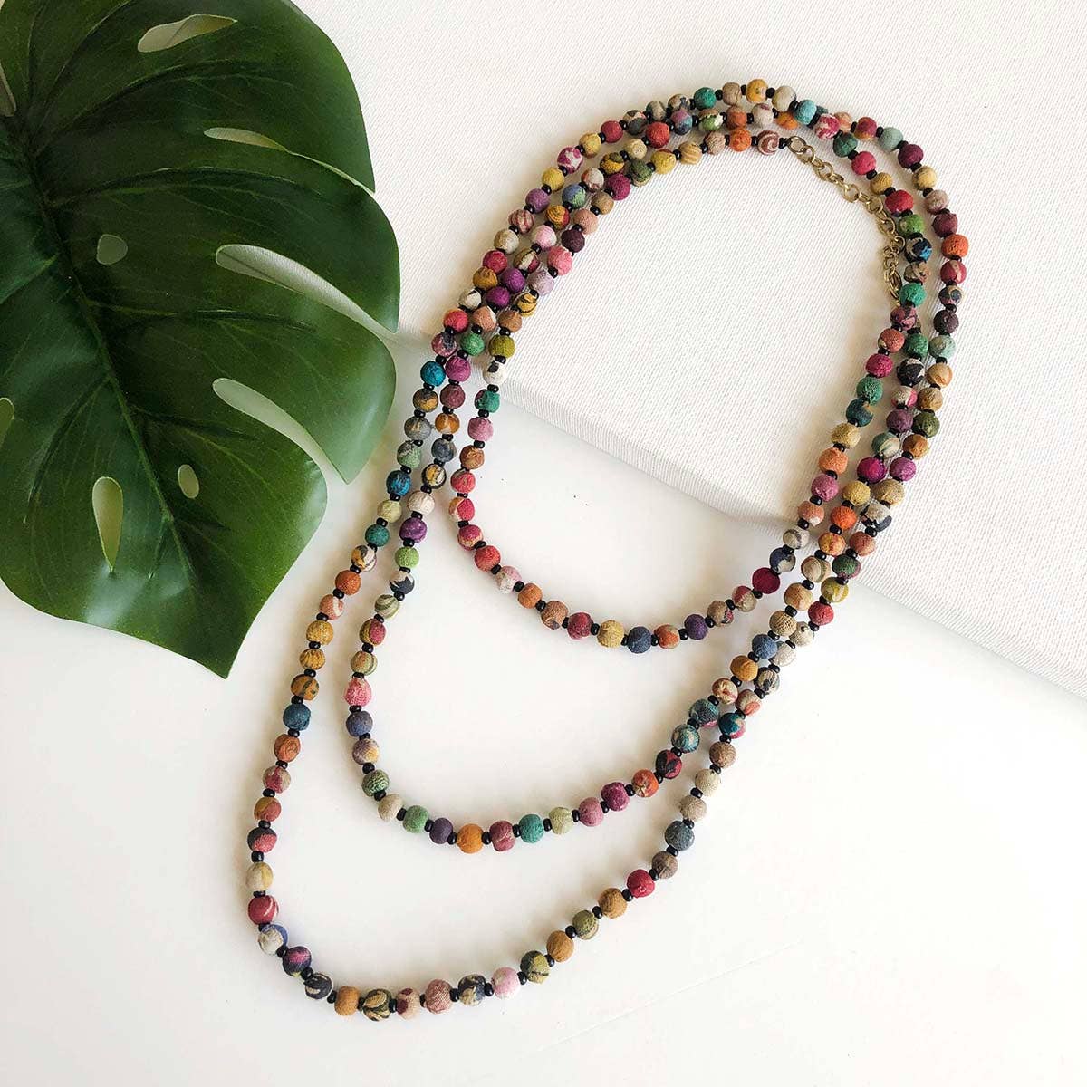 WorldFinds - Wholesale Beaded/Pearl Necklace - Kantha Bead Long Necklace6