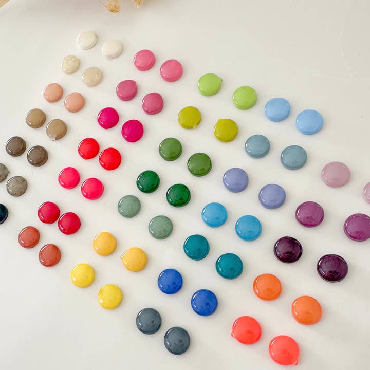 Glossy Basic Studs for wholesale by Pollie & Res