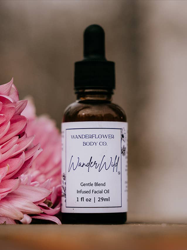 Alaska Yarrow & Botanical Facial Oil – For Sensitive Skin for wholesale by Wanderflower Body Co.