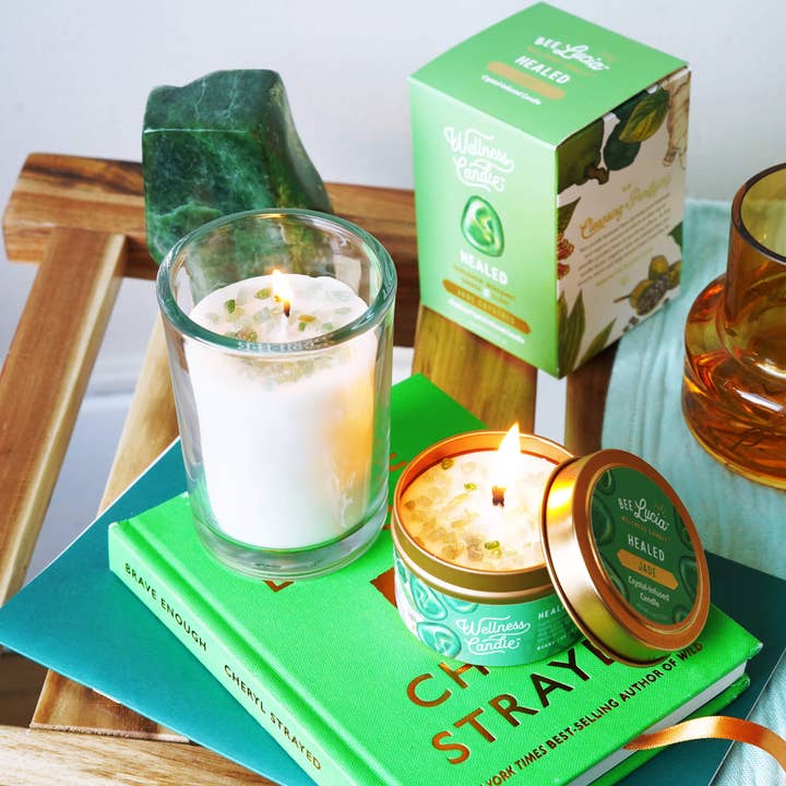 Bee Lucia Wellness Co. - Wholesale Travel Candles - Healed Wellness Candle® - 4oz Travel Tin5