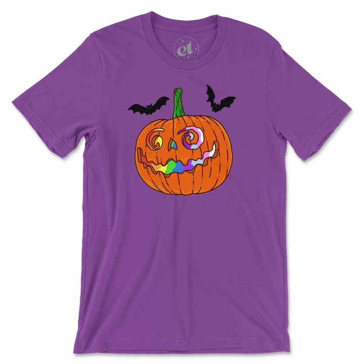 Proud Rainbow Pumpkin Tee for wholesale by Euphoria Threads