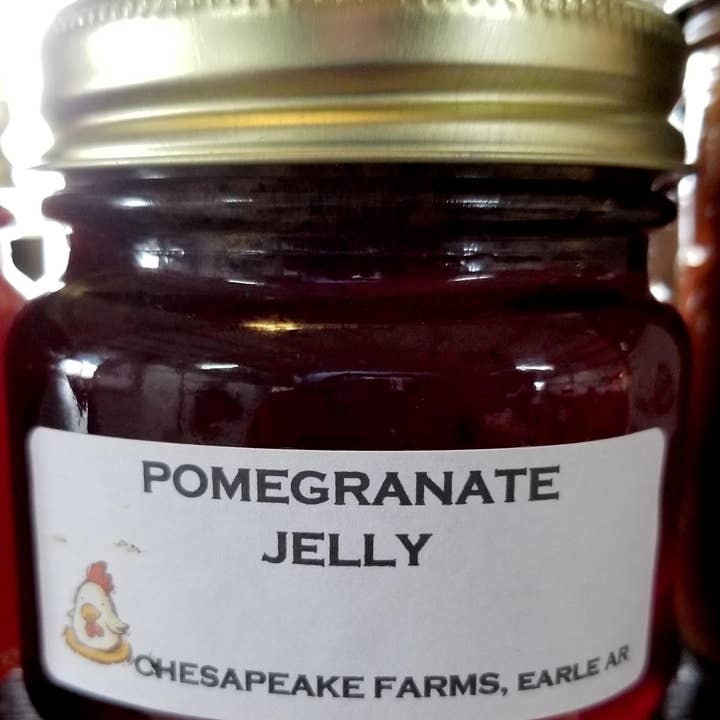 Pomegranate Jelly – 8 oz Jar | Seasonal Fruit | Vegan for wholesale by Chesapeake Farms LLC